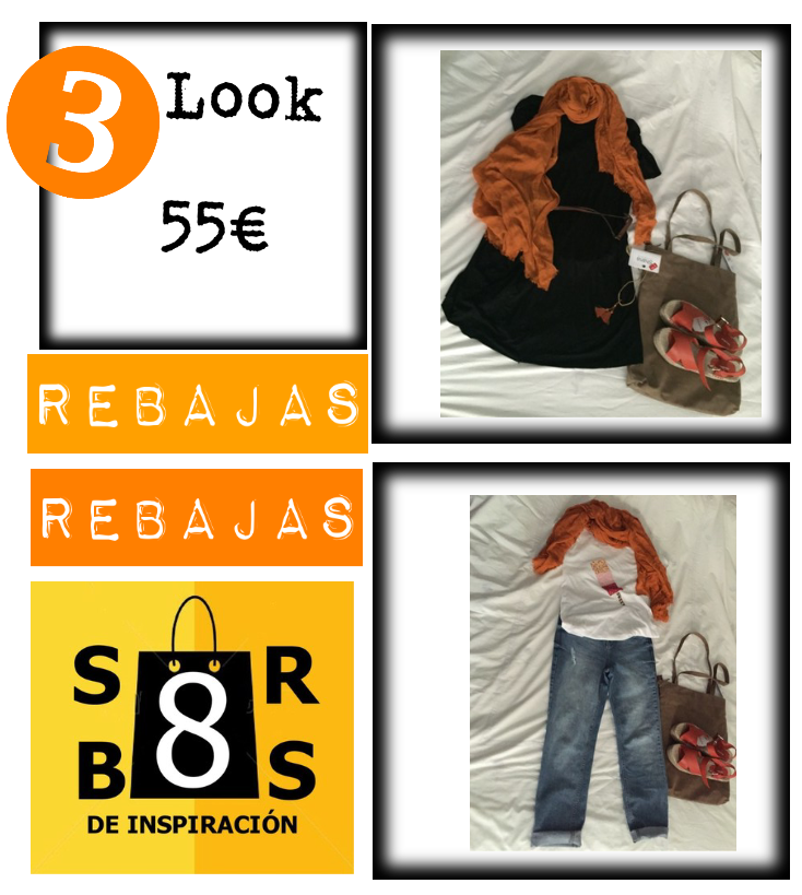 Las rebajas. Tampoco pido tanto…..3 look por 55€