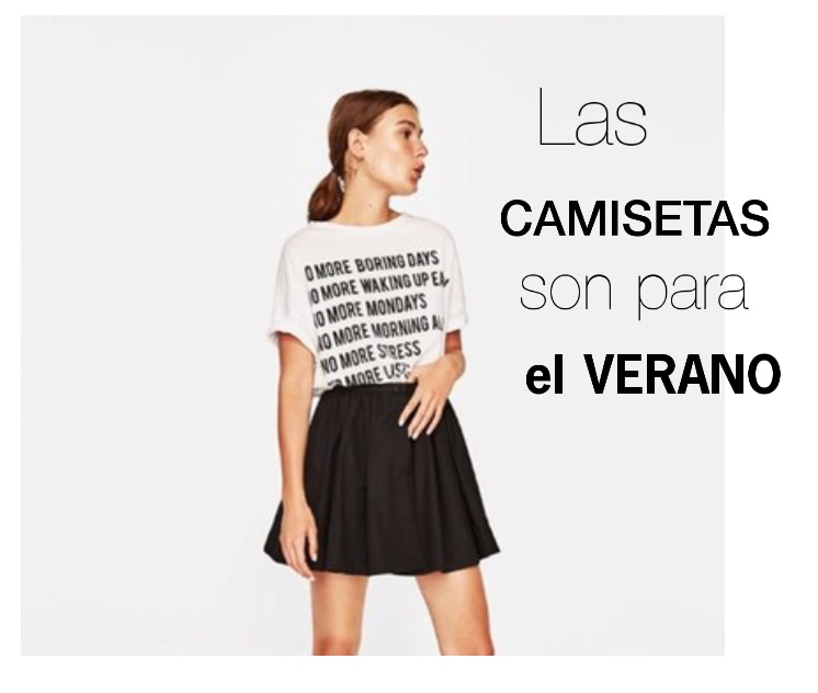 camisetas con mensajes son para el verano.
