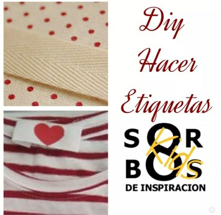 Diy Etiquetas para identificar la ropa. Diy muy fácil.