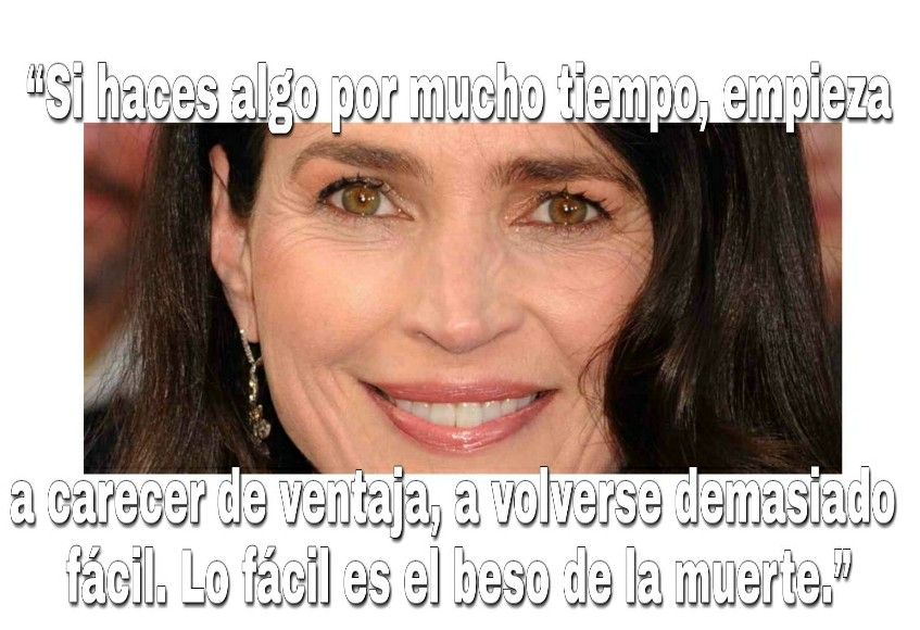 Cita de Julia Ormond: Fácil