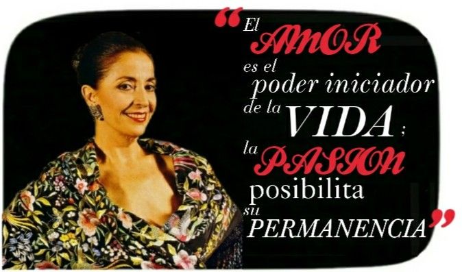 Cita de Teresa Berganza: “El amor y la pasión”