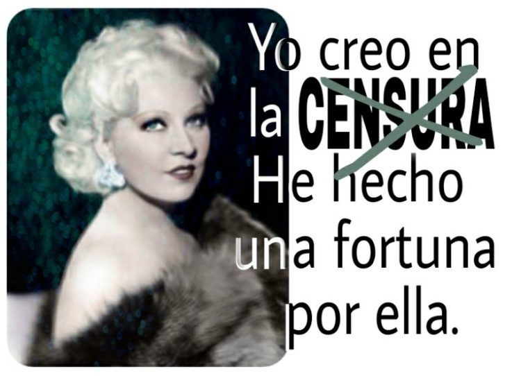 Cita de Mae West: “Censura”