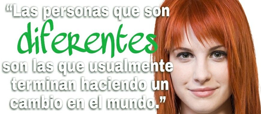 Cita de Hayley Williams: “Diferentes”