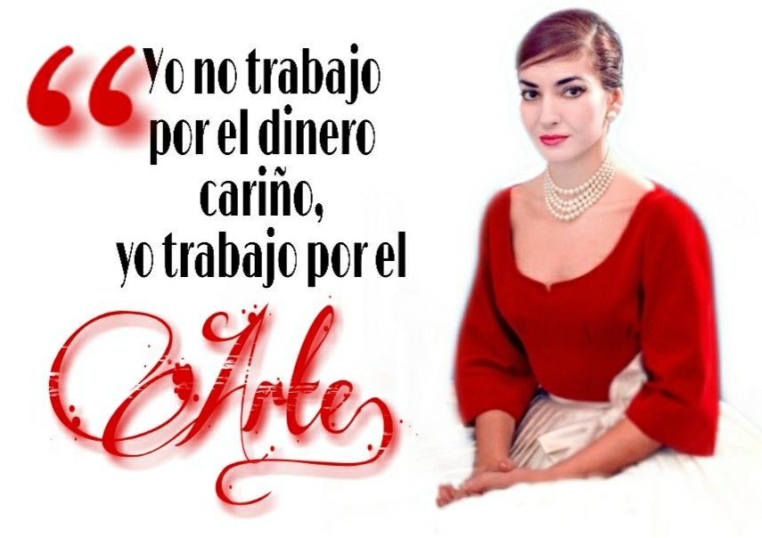 Cita de María Callas: “Trabajo”