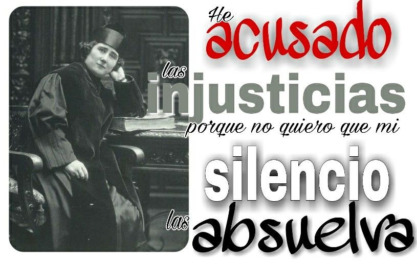 Cita de Clara Campoamor: He acusado