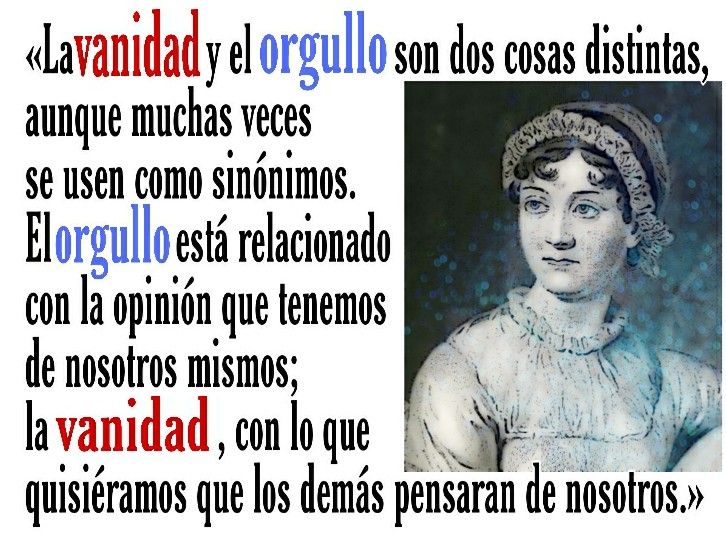 Cita de Jane Austen: La vanidad y el orgullo